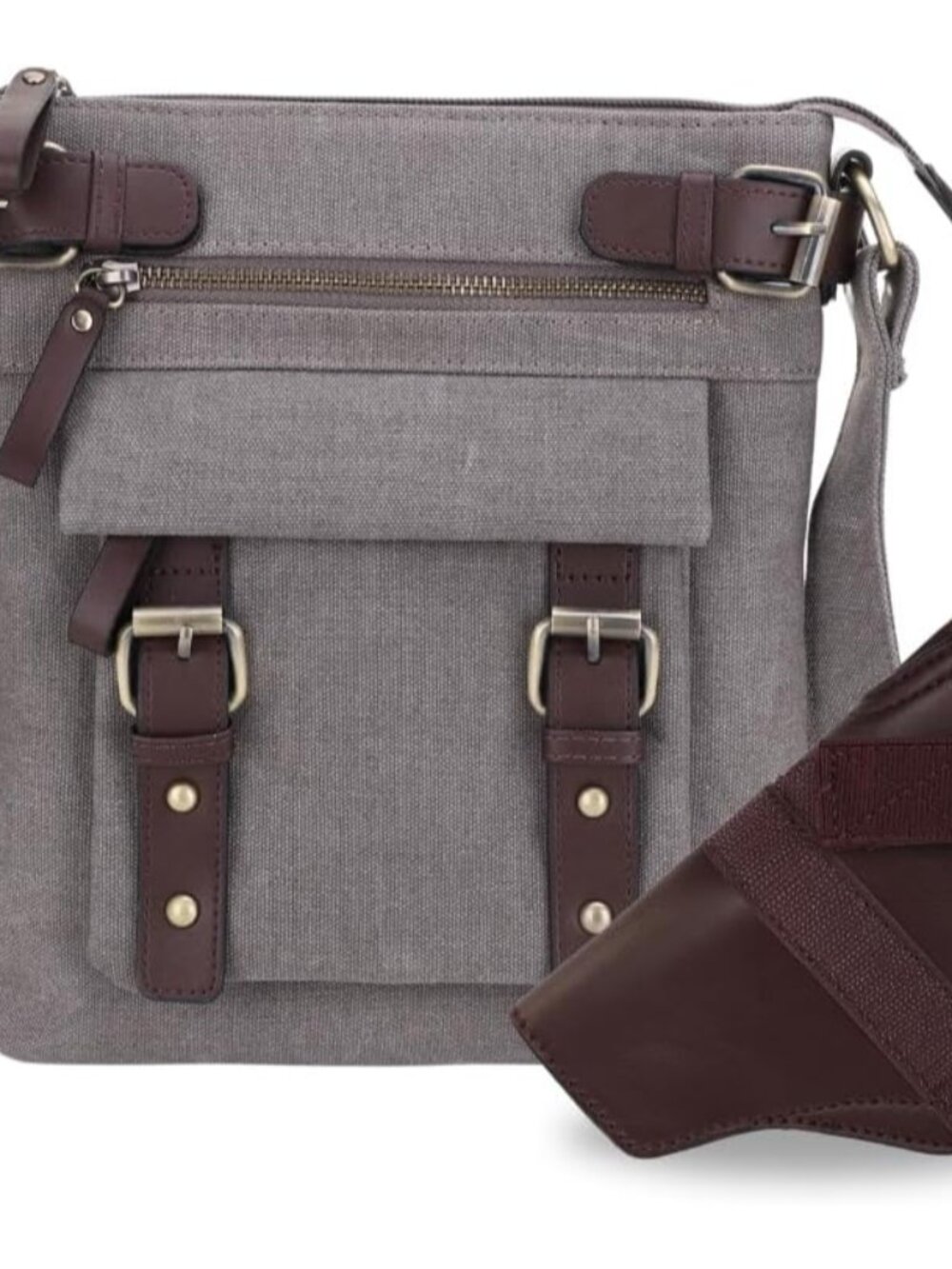 Bailey Canvas Concealed Carry Crossbody Bag for Women